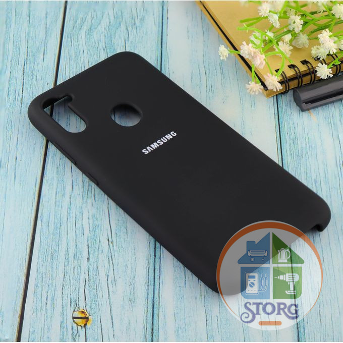 Чехол Silicone case для Samsung М11 2020 черный (18)