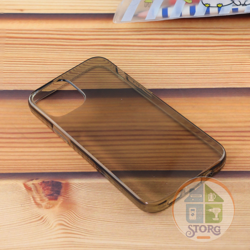 Силиконовая накладка Crystal BlackMoon для Apple iPhone 12 Pro Max затемненный