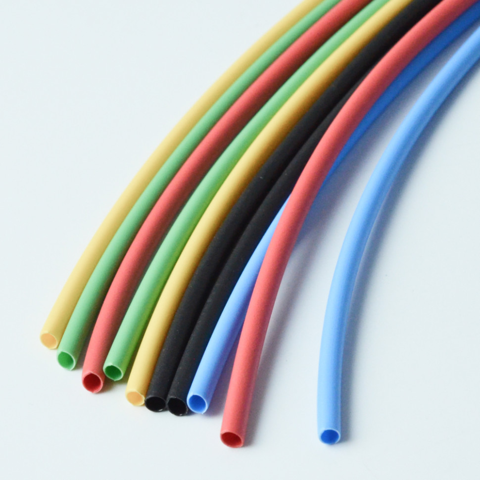 Трубка термоусадочная с клеевым слоем SPARTUM (коэфф. усадки=3:1) O2.4мм, 1000мм Цветные (уп.10шт)