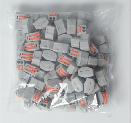 Клемма пружинная быстрозажимная SPARTUM PCT-212 2-х контактная (уп.100шт)