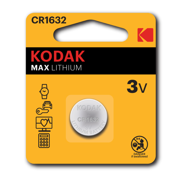 Элемент питания KODAK CR1632/1BL MAX Lithium
