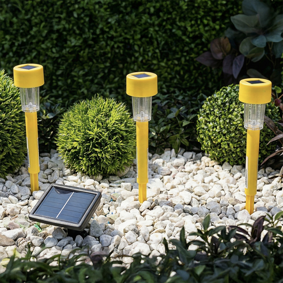 Фонарь садовый на солнечной батарее INBLOOM 4.5x4.5x31см, 1x1.2V 40mAh NI-MH, 1LED*белый, пластик
