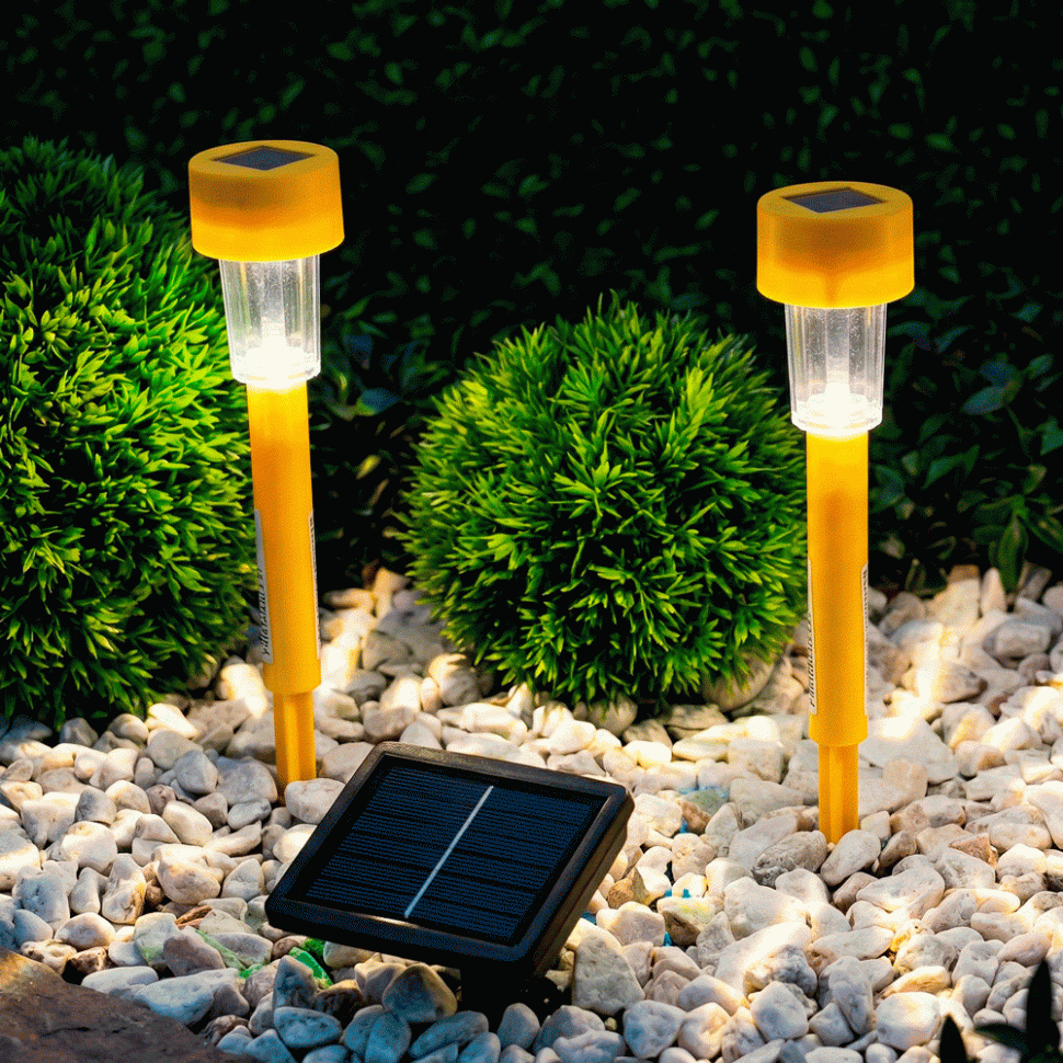 Фонарь садовый на солнечной батарее INBLOOM 4.5x4.5x31см, 1x1.2V 40mAh NI-MH, 1LED*белый, пластик