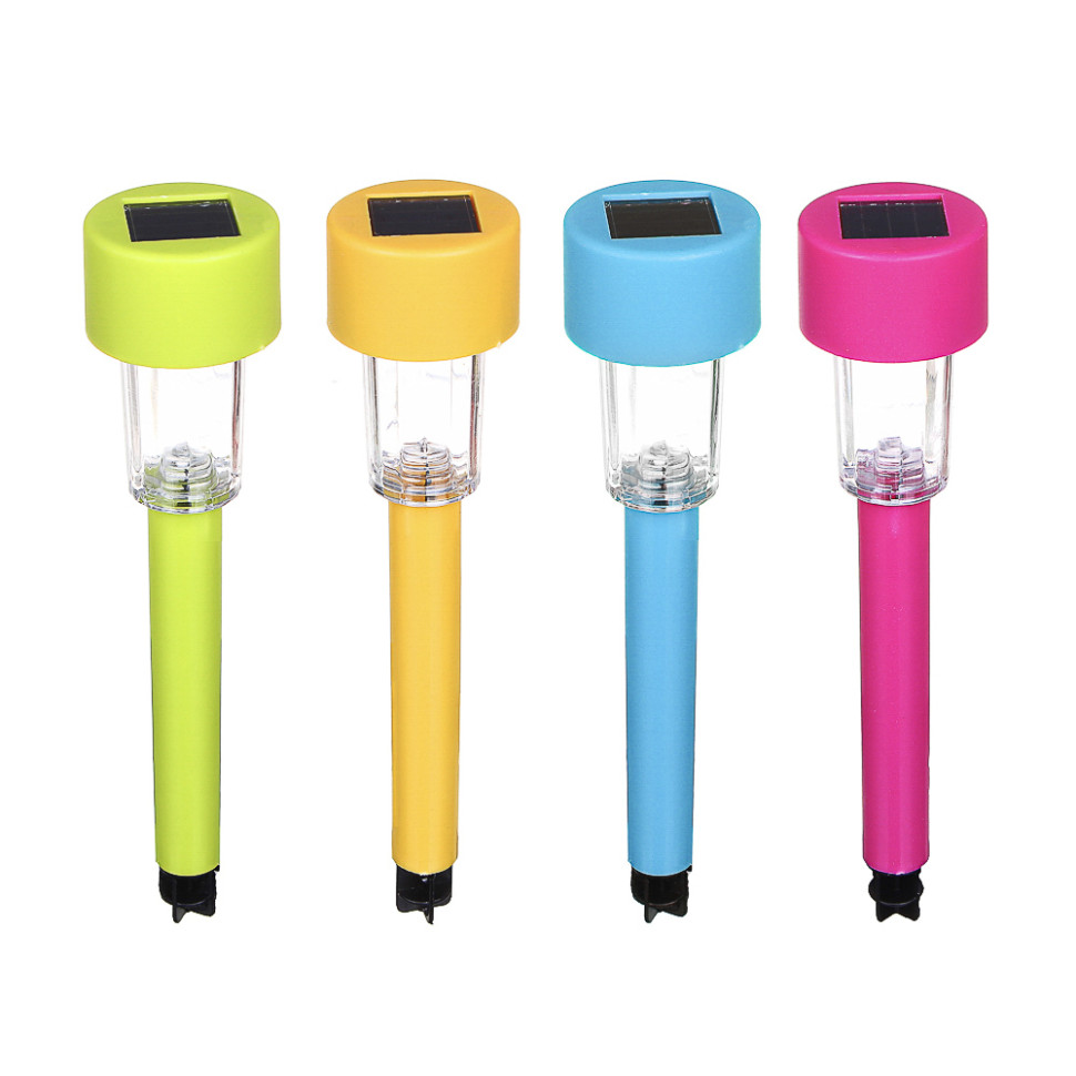 Фонарь садовый на солнечной батарее INBLOOM 4.5x4.5x31см, 1x1.2V 40mAh NI-MH, 1LED*белый, пластик