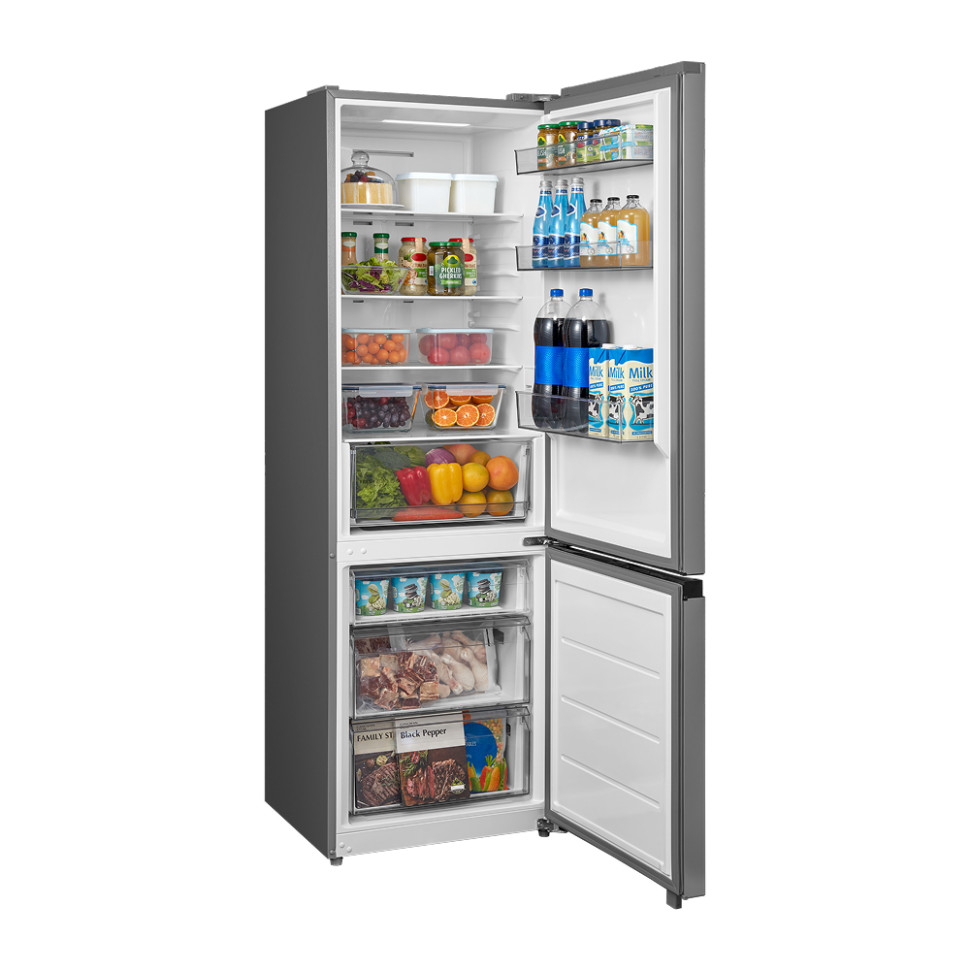 Холодильник Midea MDRB457FGF46ID Серебристый, 239л/105л, инверт.мотор, No Frost, 186х57х59,5