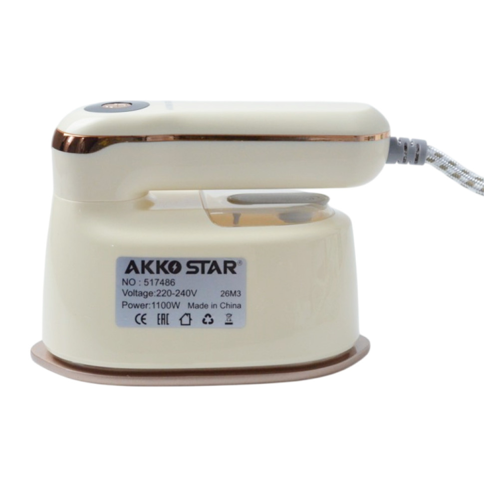 Утюг портативный складной AKKOSTAR AC220V/1100W с керамическим покрытием
