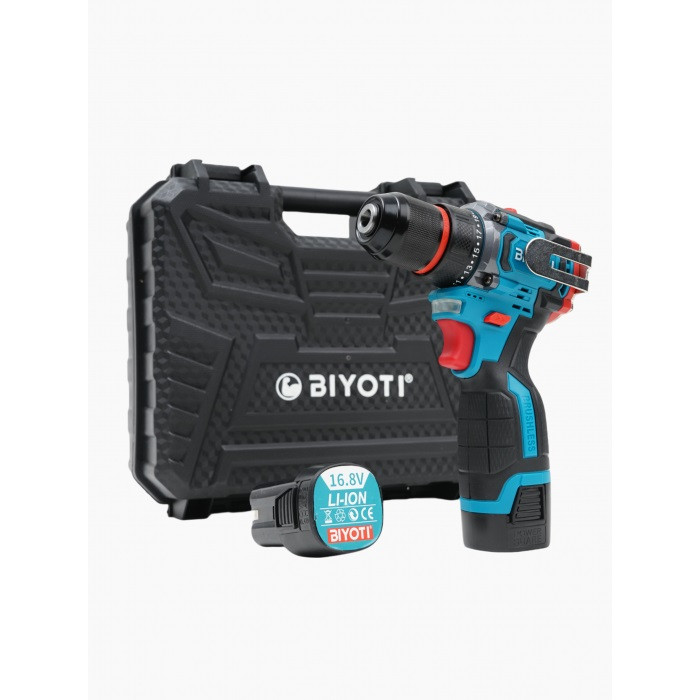 Шуруповерт бесщеточный BIYOTI, 16,8В, 45Н/м, BYT-CD1015