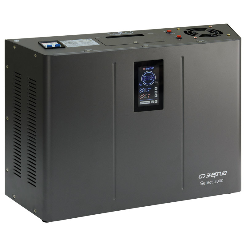 Стабилизатор напряжения тиристорный ЭНЕРГИЯ Select (8000 ВА, 100-260В, IP20, 3 года гарантия)