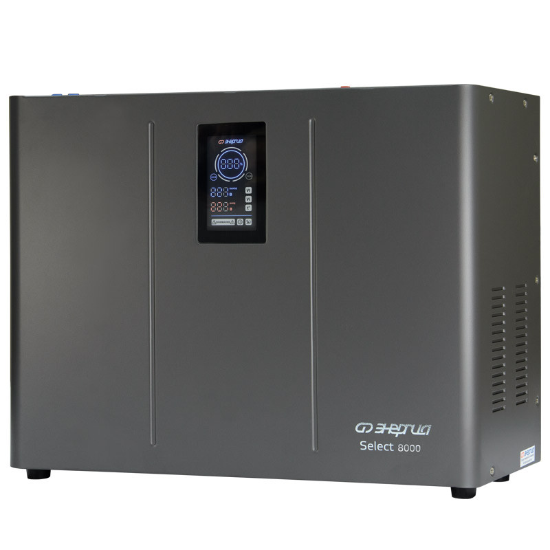 Стабилизатор напряжения тиристорный ЭНЕРГИЯ Select (8000 ВА, 100-260В, IP20, 3 года гарантия)