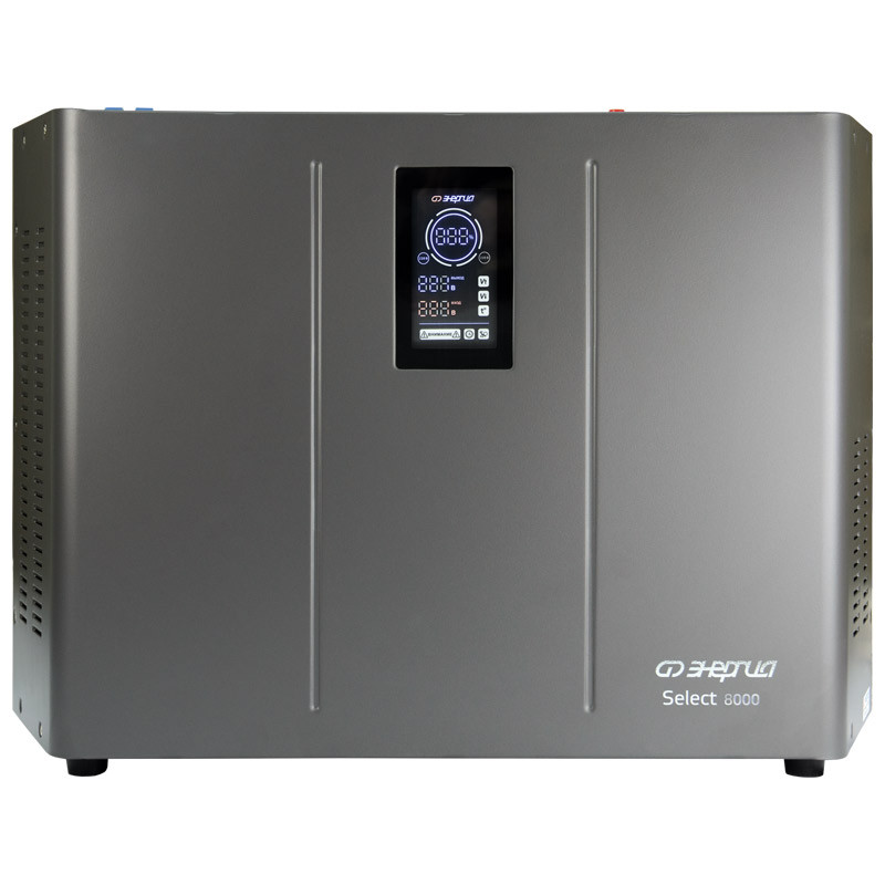 Стабилизатор напряжения тиристорный ЭНЕРГИЯ Select (8000 ВА, 100-260В, IP20, 3 года гарантия)