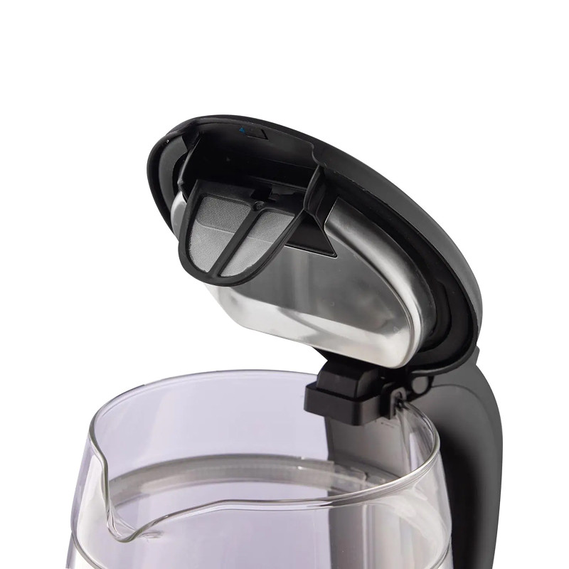 Чайник электрический Gorenje K17GDW 743902 (Черный, 2200Вт, 1,7л, стеклянный)