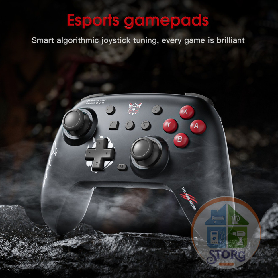 Геймпад беспроводной игровой ONIKUMA C1 Black , PC/PS/XBOX , RGB, TYPE-C, акб.до 8 часов