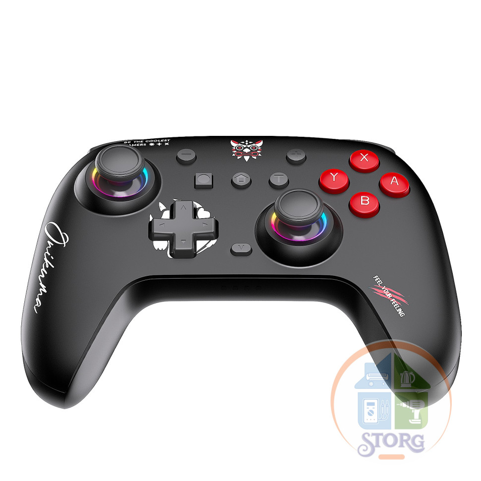 Геймпад беспроводной игровой ONIKUMA C1 Black , PC/PS/XBOX , RGB, TYPE-C, акб.до 8 часов