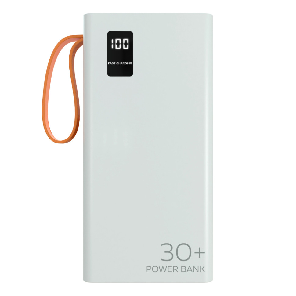 Внешний аккумулятор Power Bank More choice PB22-30 с кабелем 2USB 2.1A - 30000mAh, Белый (4620202550583) Внешний аккумулятор Power Bank More choice PB22-30 с кабелем 2USB 2.1A - 30000mAh, Белый (4620202550583)