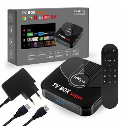 Андройд Приставка Q98pro TV BOX 4G+64G Amlogic S905Y4