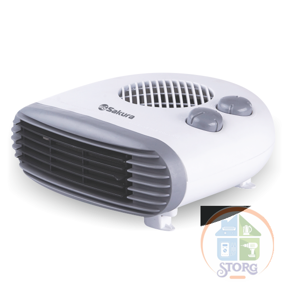 Тепловентилятор SAKURA SA-0503 2000Вт, спираль, горизонтальный, регулируемый термостат, 3 режима работы