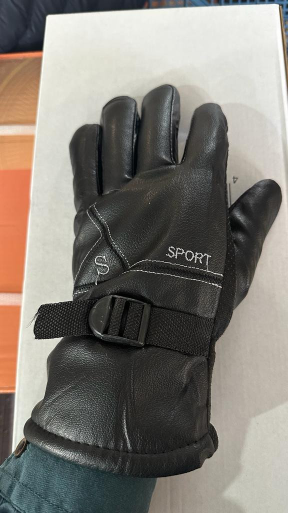 Перчатки пара S-TORG ОСОБОПРОЧНЫЕ SPORT УТЕПЛЕННЫЕ до -30°С КОЖА ЧЕРНЫЕ ( Универсальный размер )