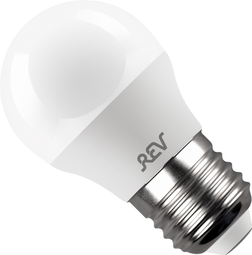 Светодиодная лампа REV LED G45 Е27 5W, 4000K, нейтральный свет