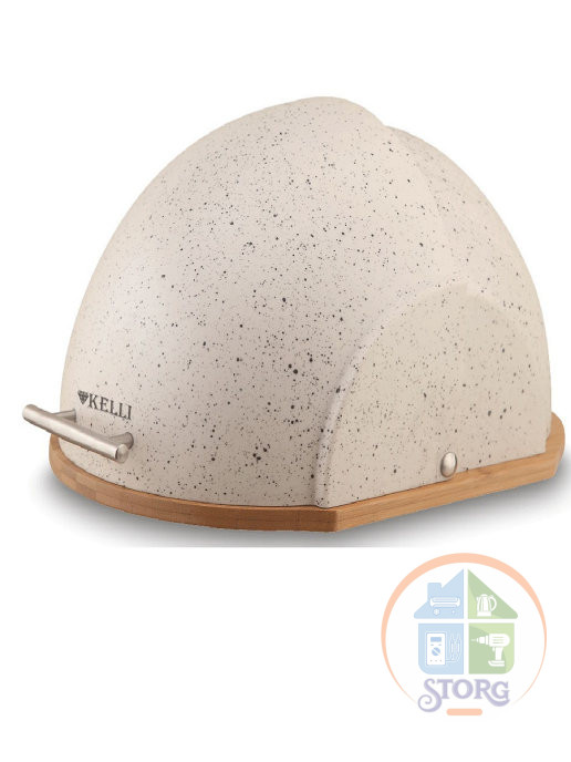 Хлебница KELLI KL-2143 (1x4) корпус бамбуковое основание размер-37*26,5*20,5