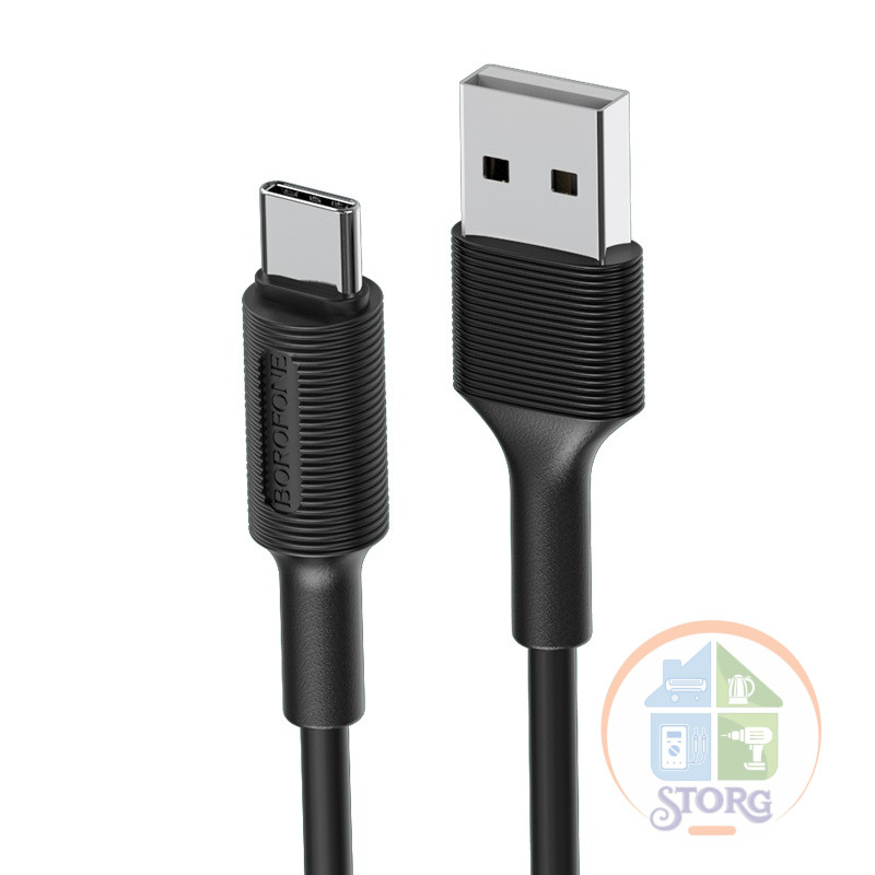 USB кабель BOROFONE BX1 EzSync Type-c USB cable (black)