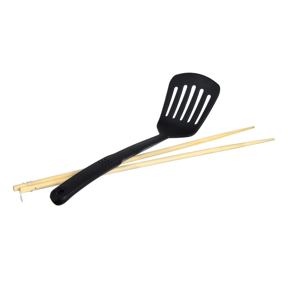 Казан чугун SATOSHI, 28см,3.6л,антипр.покр,нерж.ручк,решетка, стекл.крыш,нейлон.лопатка,бамб.палочки