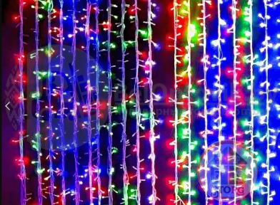 Гирлянда светодиодная S-TORG Led шторка 3*3 480 LED (разноцветные)