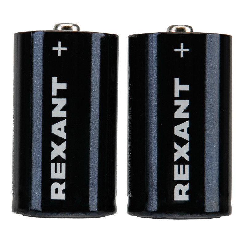 Элемент питания REXANT D/LR20/2BL, 1,5В, алкалиновая
