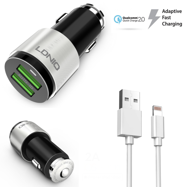 АЗУ LDNIO C403 5V4,2A 2USB + кабель Lightning 1000mm