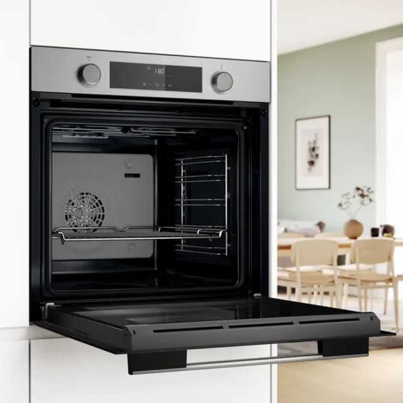 Встраиваемый духовой шкаф BOSCH HJA737BR0 Serie 4, 60 см, 76 л, Auto Pilot 10, 3D, 59,5х59,4х56,7см