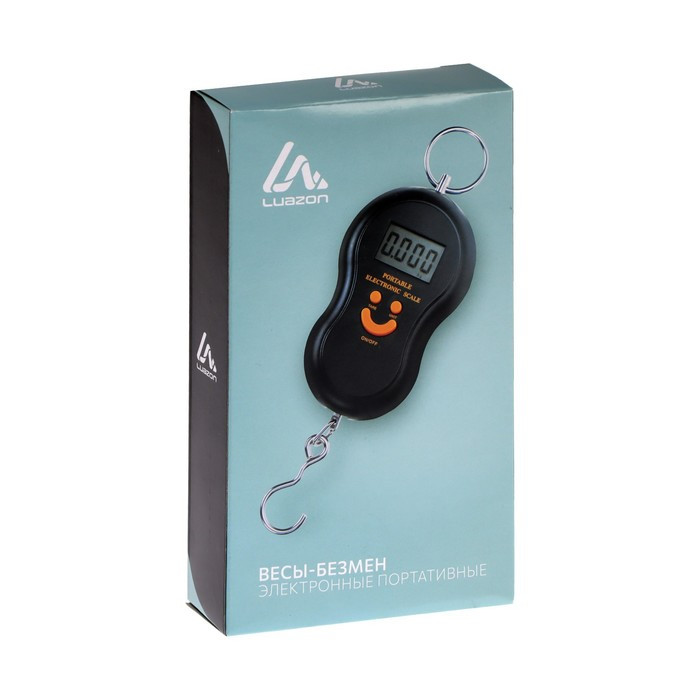 Весы безмен электронные Luazon Home LV-402 151972, 50кг, точность до 10г, подсветка, МИКС