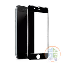 Защитное стекло для iPhone X/XS 6D+ олеофобное покрытие тех/пак (black)