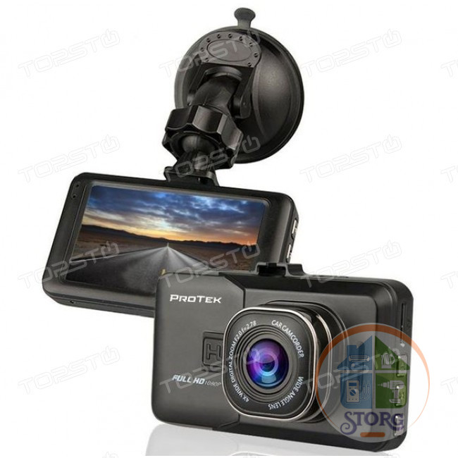 Автомобильный видеорегистратор Protek H450 ( Full Hd 1920х1080i/30fps, Угол обзора 120° )