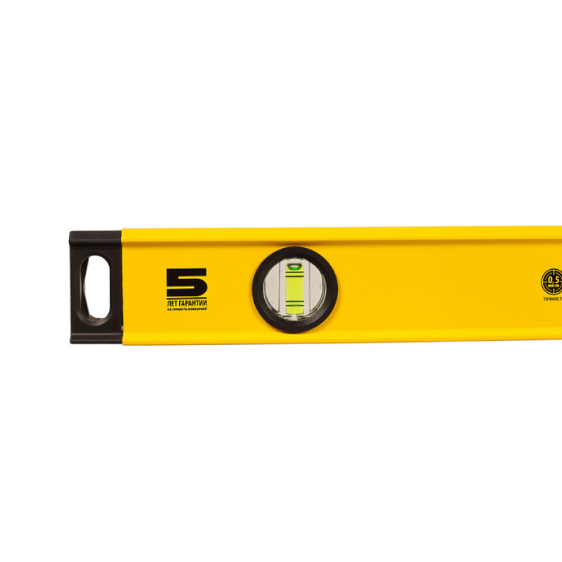 Уровень алюминиевый Hanskonner HK2015-03-1000, 1000мм, 2 колбы, фрезерованный, точность 0.5 мм/м