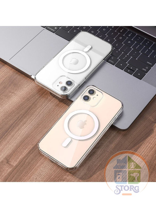 Чехол HOCO TPU magnetic protective для iPhone 12 Mini с магнитом прозрачный