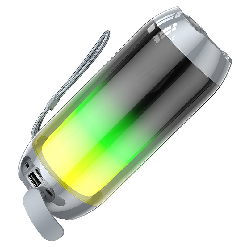 Портативная колонка Borofone BR25 Crazy sound colorful luminous BT (grey)