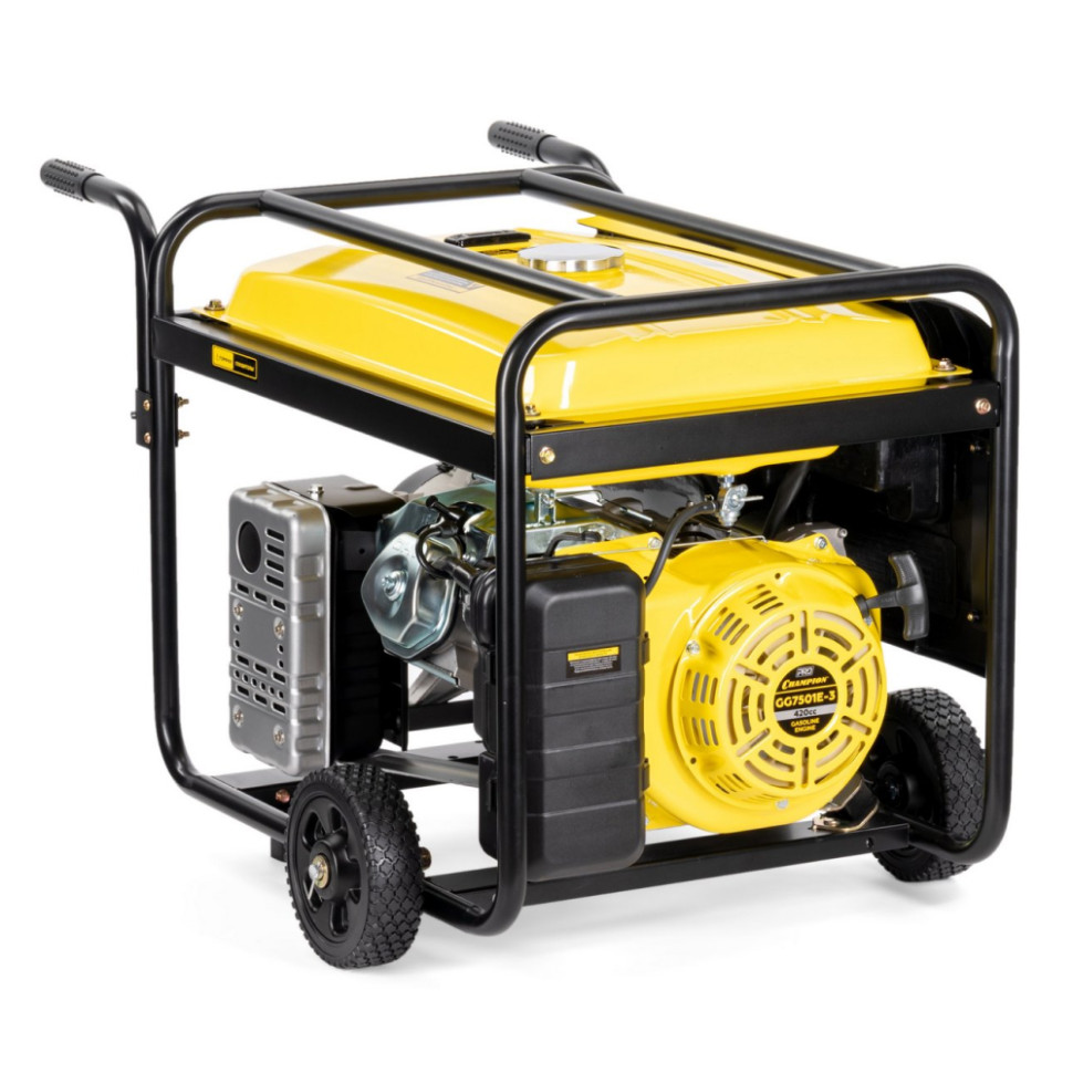Генератор бензиновый CHAMPION GG7501E-3 (PRO 400/230В, 7.5кВт/8.1кВА, 3-фаз., эл.старт, мед.обмотка) Генератор бензиновый CHAMPION GG7501E-3 (PRO 400/230В, 7.5кВт/8.1кВА, 3-фаз., эл.старт, мед.обмотка)