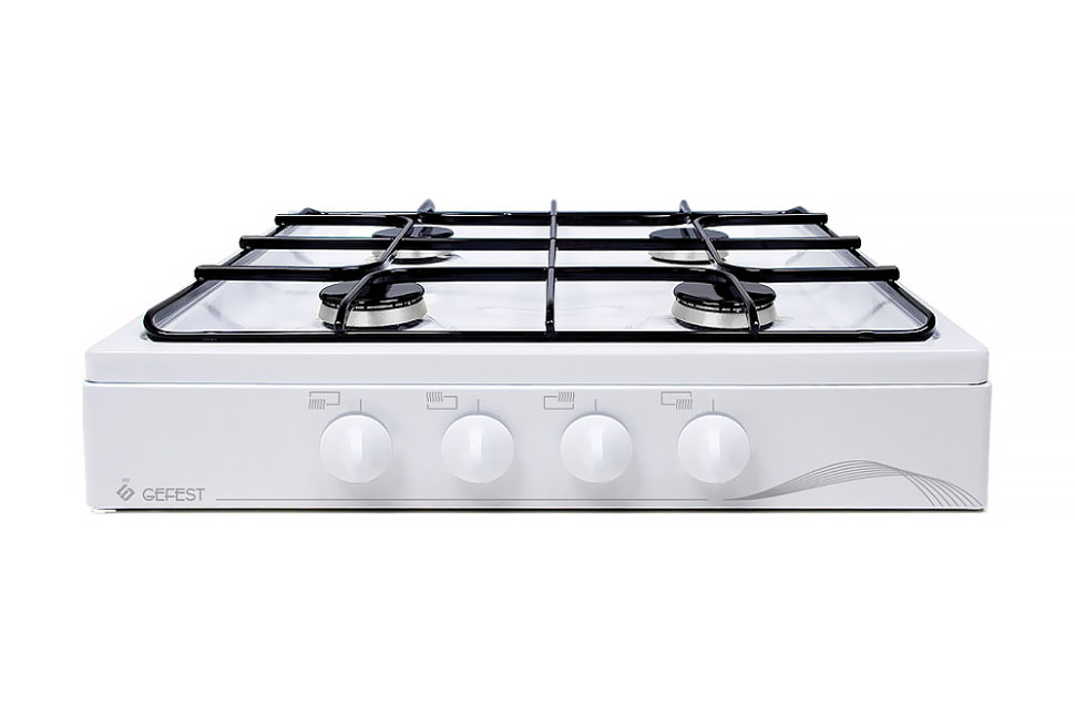 Плита газовая GEFEST ПГ 900-03, белый, 4-конфорочный, эмалированная сталь, ГАЗ-КОНТРОЛЬ Беларусь