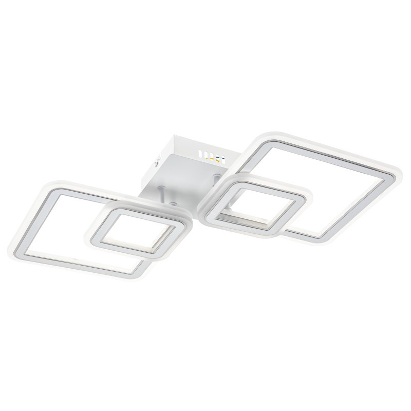 Люстра потолочная LED димм SERENITA ДУ 3 режима 650х320х85 84Вт 26м2, белый/хром 52935 8 Ritter Люстра потолочная LED димм SERENITA ДУ 3 режима 650х320х85 84Вт 26м2, белый/хром 52935 8 Ritter