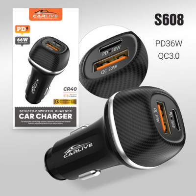 АЗУ Carlive CR40 QC3.0 + PD36W 54W (Black)