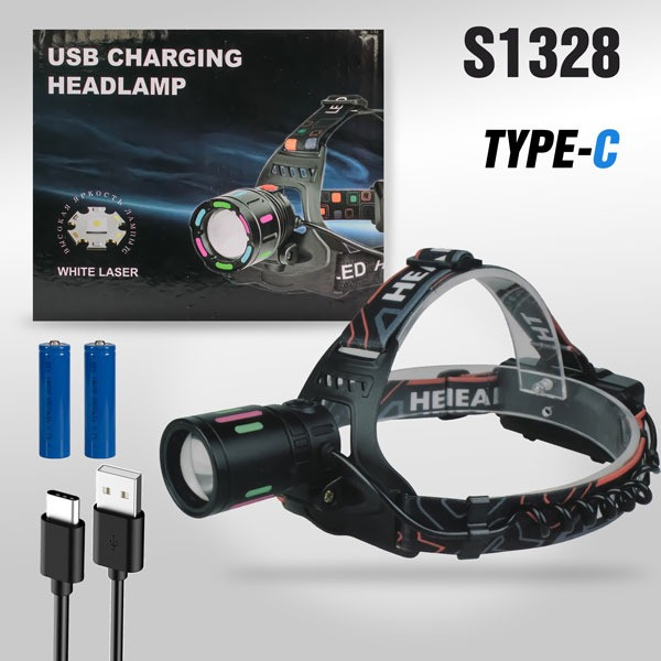 Налобный светодиодный фонарь 8083 PM10-TG АКБ 18650 2шт