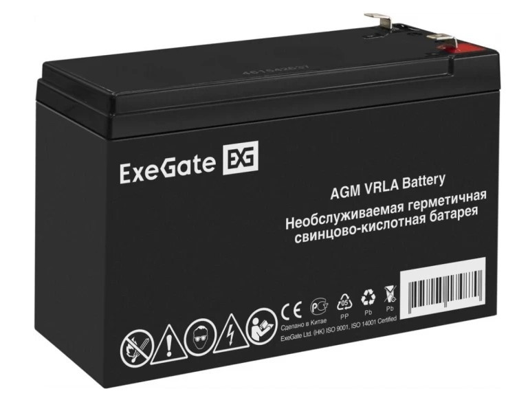 Аккумуляторная батарея ExeGate DT 1209 (12V 9Ah, клеммы F1)
