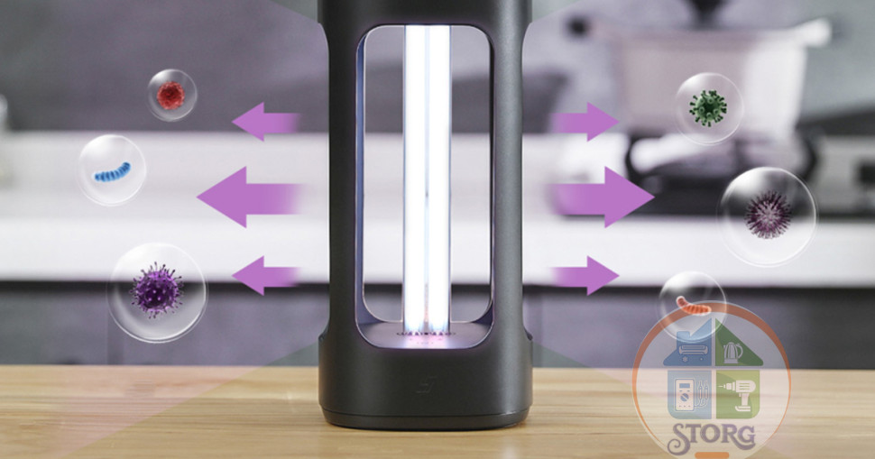 АКЦИЯ! Рециркулятор -Бактерицидная Xiaomi Five Smart Sterilization Lamp, Black CN/ Сертификат