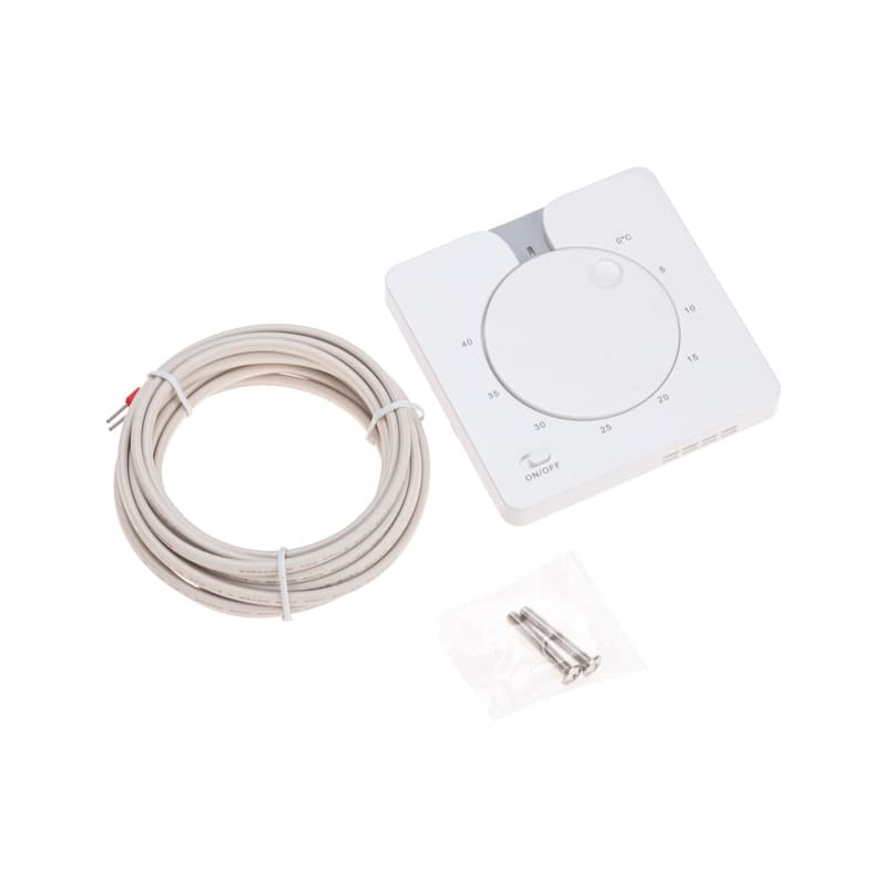 Терморегулятор механический REXANT R5XT 3,5кВт, с LED-индикатором, белый