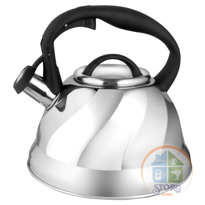 Чайник металлический WEBBER BE-0525, из нерж.стали 3л, капсулированное дно