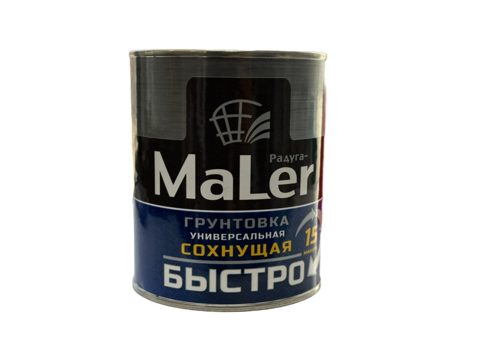 Грунтовка универсальная быстросохнущая белая 0,9 кг Радуга MaLer Грунтовка универсальная быстросохнущая белая 0,9 кг Радуга MaLer