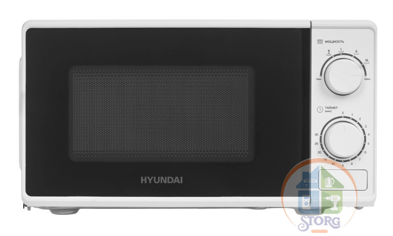Микроволновая печь Hyundai HYM-M2097 20л, 700Вт, белый