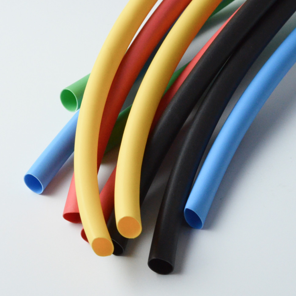 Трубка термоусадочная с клеевым слоем SPARTUM (коэфф. усадки=3:1) O9.5мм, 1000мм Цветные (уп.10шт)