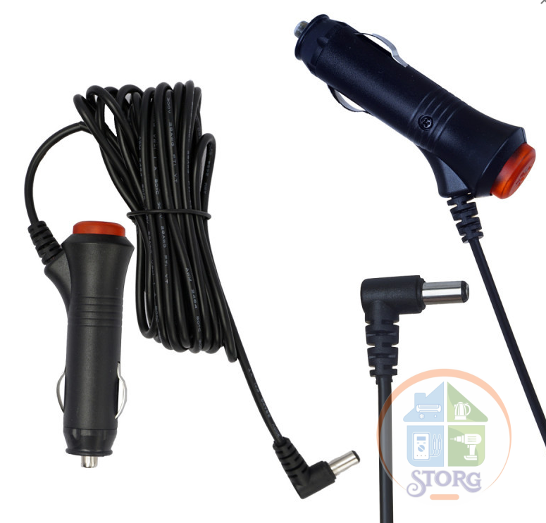 АЗУ MRM LP8 12V 2A (5,5x2,5) 3500mm (угловой-штекер) для порт. устройств / Т2 приставок