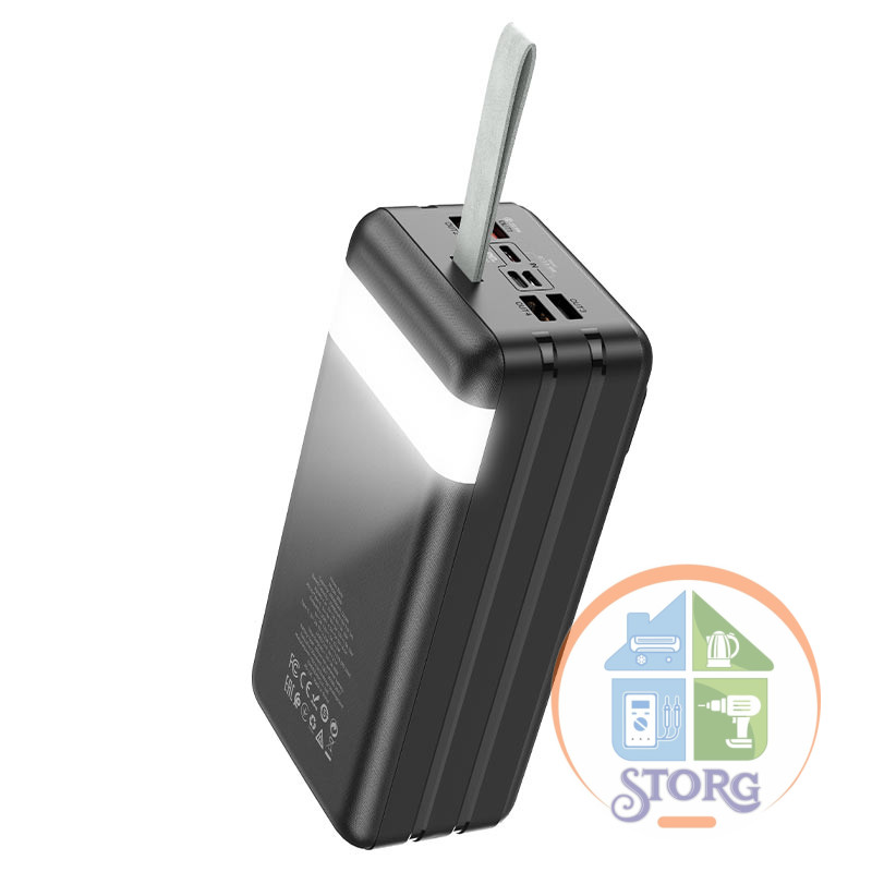 Внешний аккумулятор Hoco J86В Electric 60000mAh PD20W+QC3.0 60 000 USB*4/USB Type-C (black)
