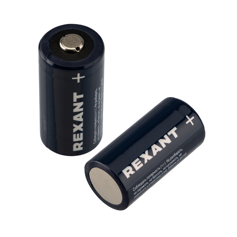Элемент питания REXANT CR123/1BL, 3В, литиевая